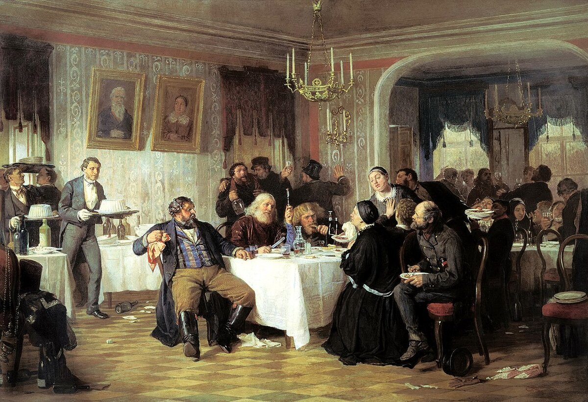 Фирс Журавлев — «купеческие поминки» (1876 год)