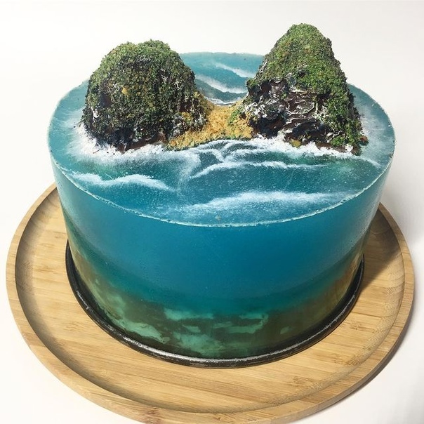 Желейные островные торты поражают своим экзотическим видом Сегодняшние мастера-кондитеры — настоящие художники-визуалы, превращающие обычные торты в произведения искусства. И они иногда