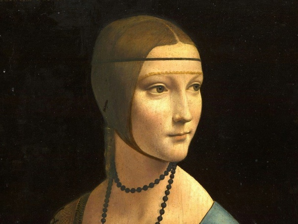 «Дама с горностаем», Леонардо да Винчи 1489–1490г. Дерево, масло. Размер: 54 × 40 см. Национальный музей, Краков «Дама с горностаем» – один из четырех известных женских портретов, принадлежащих