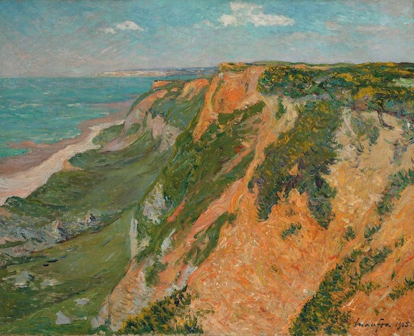 Максим Мофра (фр. Maxime Maufra; 17 мая 1861-1918) В полотнах М. Мофра ощущаются и влияние пуантилизма таких мастеров, как Камиль Писсарро и Альфред Сислей, и яркие цвета художественной школы