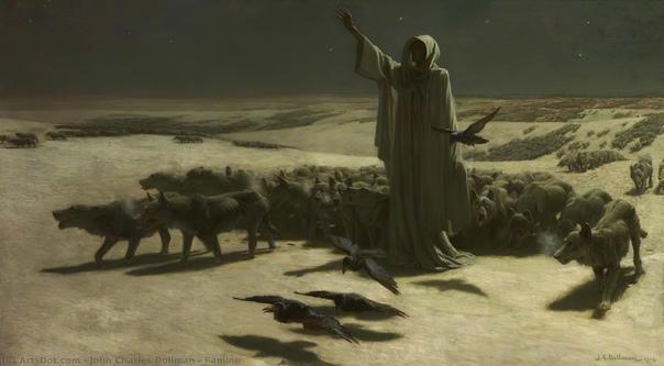 Мир темных видений Джона Доллмана Английский художник и иллюстратор John Charles Dollman (185-1934) черпал вдохновение в мифологии и любил изображать людей в окружении