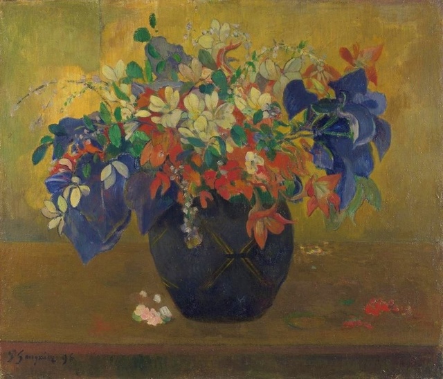 Поль Гоген (фр. Eugène Henri Paul Gauguin 1848 — 1903) A Vase of Flowers, 1896Oil on canvas; 64 x 74 cm © The National Gallery, London