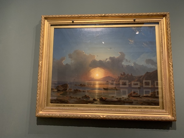 Шедевры музея Виктории и Альберта в деталях Георг Эмиль Либерт «Закат над морем», 1848 г.