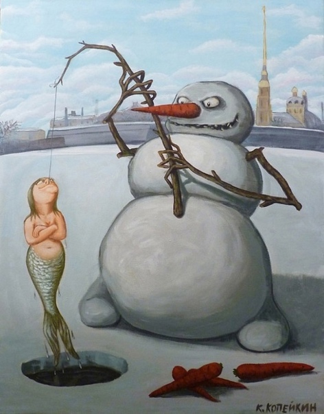 Мультреализм Николая Копейкина Художник из Питера Николай Копейкин долгое время был никому неизвестен, но сейчас стал народным любимцем. Благодаря интернету его саркастичное изображение «темных