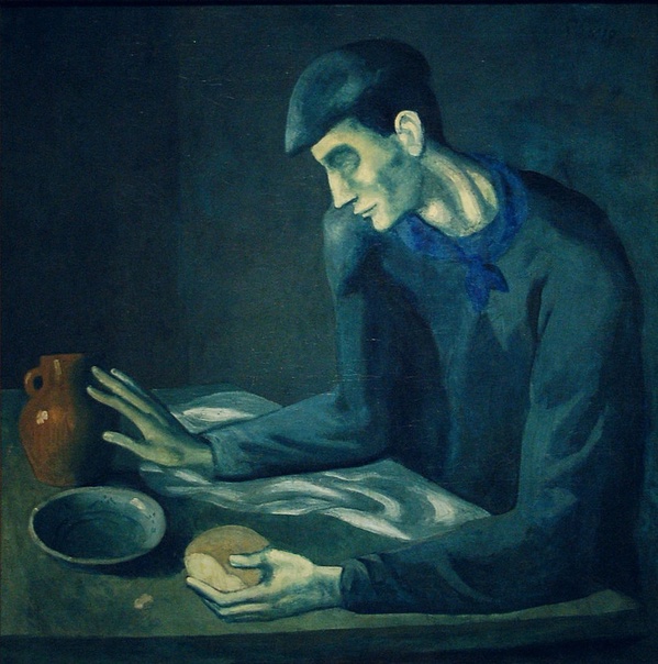 Пабло Пикассо (Pablo Picasso, 1881-1973, Испания) В 1900 году Пикассо было всего 19 лет, когда он приехал в Париж. Живя в тяжелых условиях, он узнал страдания и скорбь. В результате этого