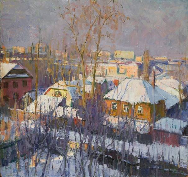 Иван Ахремчик (16 декабря 1903 - 1971, Минск) Из окна мастерской (1971)