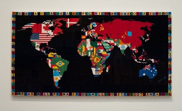 Алигьеро Боэтти Alighiero e Boetti - Алигьеро и Боэтти, 16 декабря 1940 – 1994) - итальянский художник-концептуалист, член движения Arte Povera. Наиболее известен серией Карт мира(Mappa),