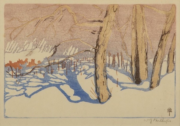 Walter Joseph Phillips Canadian, 1884 - 1963)— канадский художник и гравер английского происхождения . Он популяризировал цветную гравюру на дереве в японском стиле. Если сравнить работы