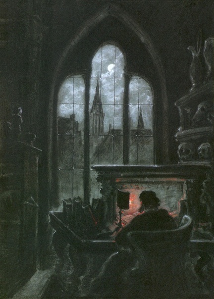 Немецкие художники-романтики: Карл Густав Карус Carl Gustav Carus (1789-1869 — один из самых крупных представителей немецкого романтического пейзажа. Его картины, как правило, очень небольшие,
