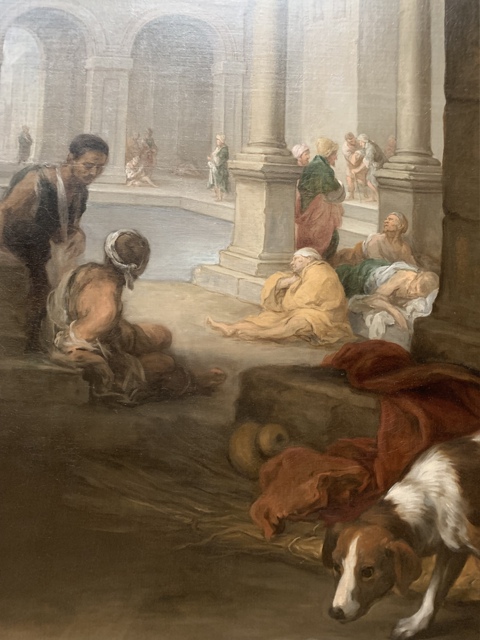Шедевры лондонской Национальной галереи в деталях Бартоломе Эстебан Мурильо, «Христос исцеляет парализованного у бассейна Вифезды »
