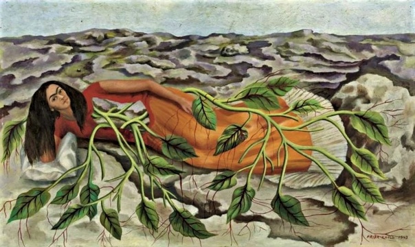 Фрида Кало исп. Frida Kahlo de Rivera; 1907-1954 гг.) — мексиканская художница. oots (Корнеплоды). 1943 Металл, масло.30 х 50.3 cm