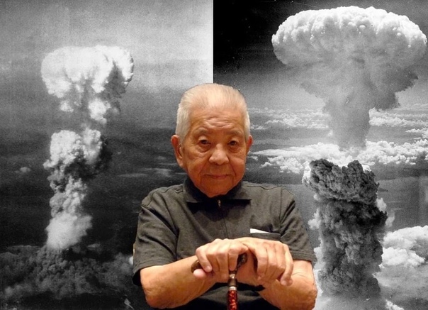 В 1945 году Цутому Ямагути был свидетелем атомного взрыва в Хиросиме Он сумел добраться до бомбоубежища, провел там ночь и на следующее утро сел на поезд, чтобы прибыть вовремя на работу в
