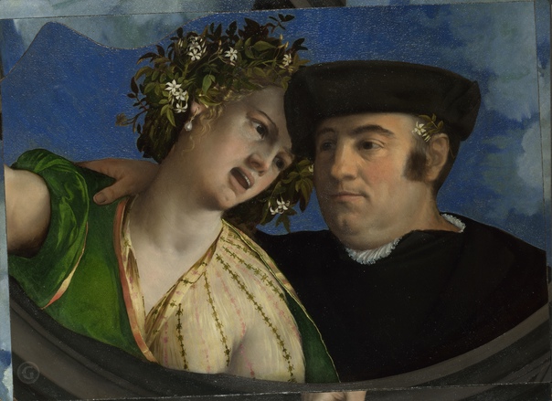Шедевры лондонской Национальной галереи Доссо Досси «Мужчина, обнимающий женщину» (1524-1526)