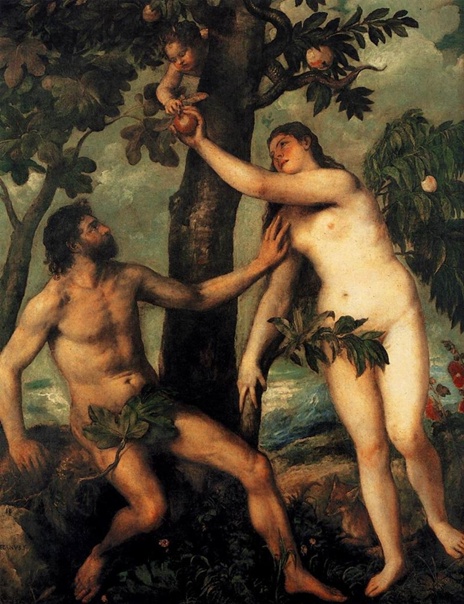 Адам и Ева, Питер Пауль Рубенс 1628 г. Национальный музей Прадо, МадридДругие названия: Грехопадение человека,Адам и Ева в земном раю. Раньше приписывалась малоизвестному голландскому