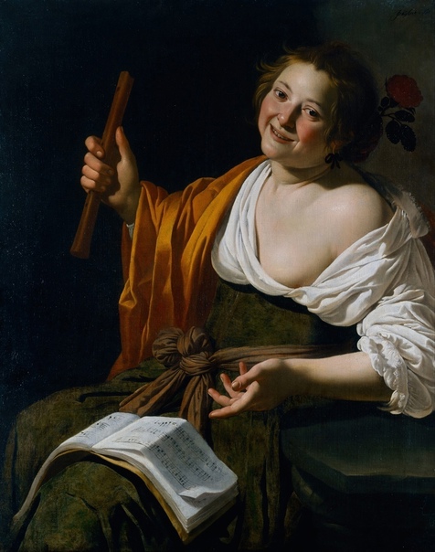 «Девушка с флейтой», Ян ван Бейлерт 1630г. Холст, масло. Размер: 108x85,8 см. Художественная галерея Нового Южного Уэльса Сидней. Радикальное и смелое новаторство в творчестве Караваджо оказало