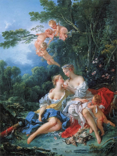 Мифологические картины Франсуа Буше Франсуа Буше является ярким представителем эпохи рококо и мастером художественных искусств во французской живописи начала 18 столетия. Декоративный талант и