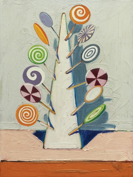Уэйн Тибо (Morton Wayne Thiebaud; 1920 - 2021). Леденцовое дерево (Sucker Tree).1962oil on canvas 61.4 x 45.7 cm.