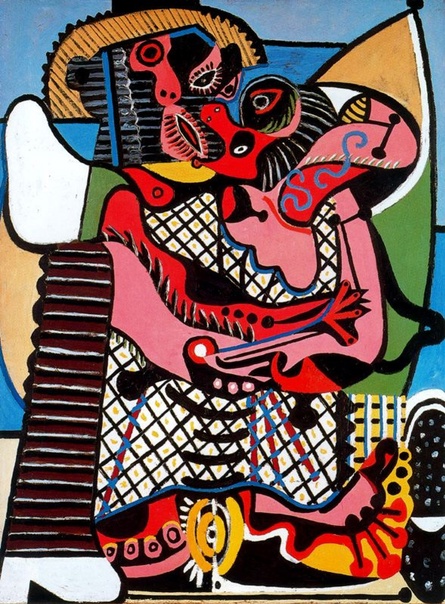 Пабло Пикассо / Pablo Picasso (1881 - 1973) Поцелуй, 1925Холст, масло.130,5 x 97,7 смMusee National Picasso (Музей Пикассо в Париже)