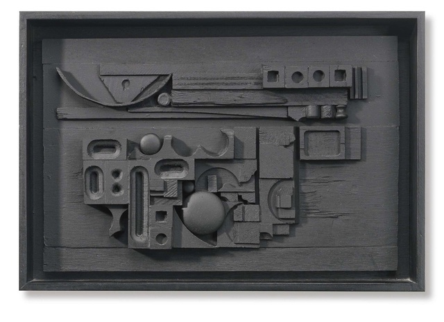 Луиза Невельсон (Louise Nevelson, 1899–1998). Sun-Set (Закат). Cast polyester resin, 1981. 317x454 mm