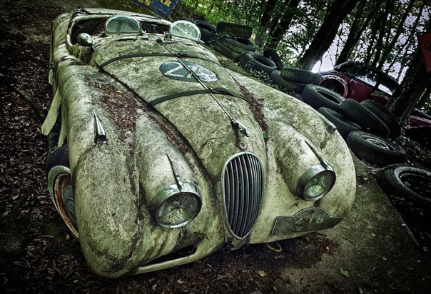 Кладбища автомобилей от фотографа Дитера Кляйна Немецкий фотограф Дитер Кляйн путешествует по миру, чтобы найти старинные автомобили, оставленные ржаветь в лиственных лесах и полях. На таких
