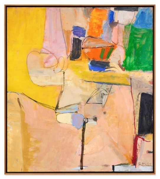 Ричард Дибенкорн (англ. Richard Diebenkorn; 1922 - 1993). erkeley 1953. oil on canvas 137.2 х 121.9 cm.