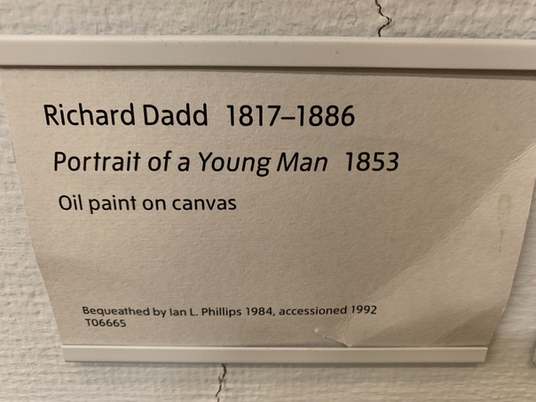 Шедевры галереи Тейт Британия в деталях Ричард Дадд, «Портрет молодого мужчины» (1853)