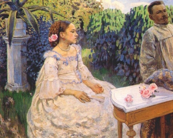 Ви́ктор Эльпидифо́рович Борисов-Мусатов 14 апреля 1870 — 8 ноября 1905) — русский художник-символист. «Мои помыслы — краски, мои краски — напевы». «Когда меня пугает жизнь, я отдыхаю в искусстве
