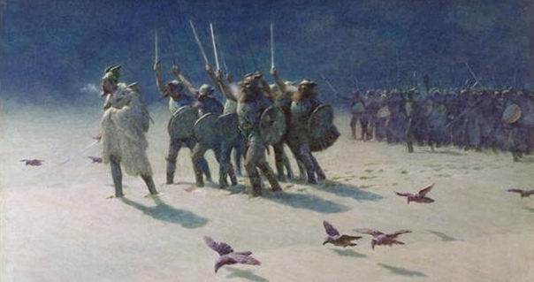 Мир темных видений Джона Доллмана Английский художник и иллюстратор John Charles Dollman (185-1934) черпал вдохновение в мифологии и любил изображать людей в окружении