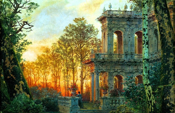 Романтические пейзажи Фердинанда Кнаба Ferdinand Knab (1834-1902) – признанный мастер архитектурного пейзажа. Руины в глазах немецкого художника – это субъективная летопись прошедших