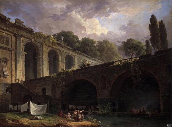 Шедевры Юбера Робера в Эрмитаже Hubert Robert (1733-1808) — французский пейзажист, получивший европейскую известность габаритными холстами с романтизированными изображениями античных руин в