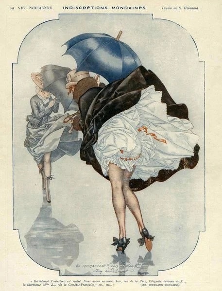 Парижская жизнь эпохи модерн в иллюстрациях Шери Эруара Chéri Hérouard 1881 - 1961) начал восхождение к славе в 1902 году, когда Le Journal de la Jeunesse (Молодёжный журнал) напечатал его