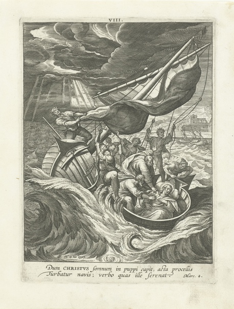 «Буря на Галилейском море», Харменс ван Рейн Рембрандт 1644 г. Холст, масло. Размер: 160 см × 128 см. Местонахождение неизвестно с 1990 года Второе название картины «Христос во время шторма на