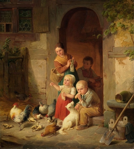 Генрих Франц Гауденц Рустиге (1810 — 1900) Немецкий исторический и жанровый живописец. Учился в дюссельдорфской академии художеств, где его главным наставником был