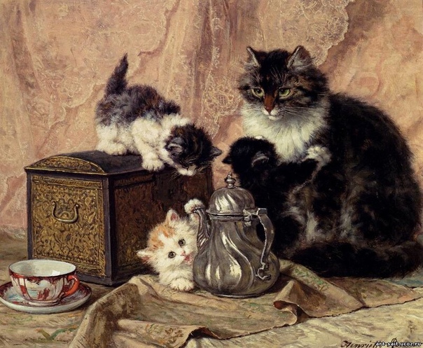 Кошки Генриетты Роннер-Книп Всем известно, что котята правят миром! Сегодня многие считают, что бельгийская художница нидерландского происхождения Henriette Ronner-Knip (1821−1909) всю жизнь