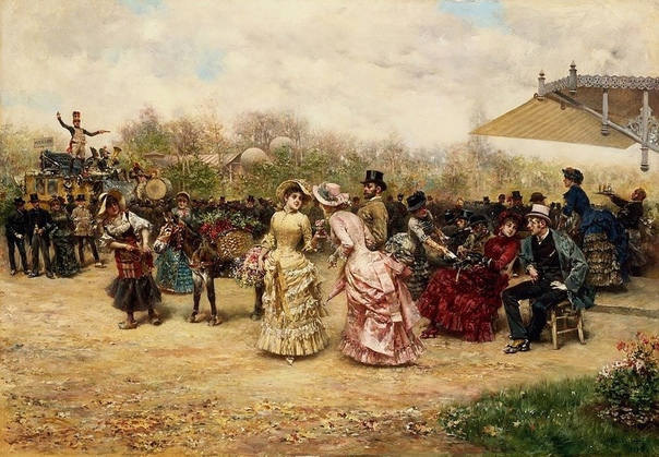 Людовико Маркетти ( 1853 - 1909) Итальянский художник жанровых сцен, большую часть жизни прожил во Франции.