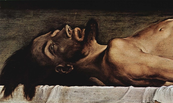 «Мёртвый Христос в гробу», Ганс Гольбейн Младший 1521—1522гг. Холст, масло. Размер: 30,5 × 200 см. Художественный музей, Базель Самое страшное и дерзкое произведение Гольбейна, который писал