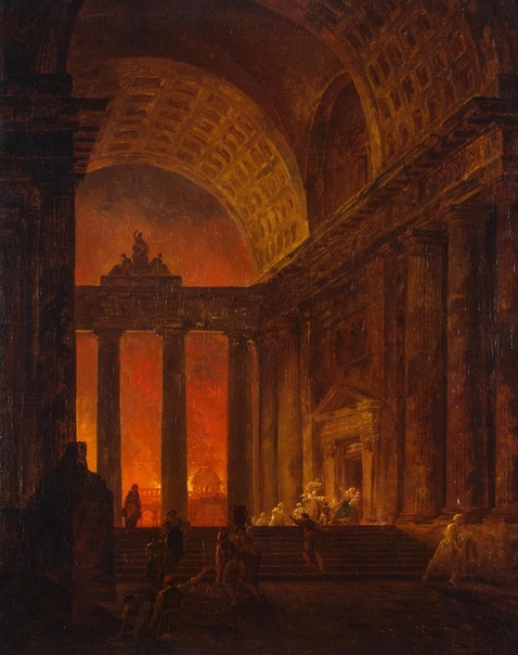 Шедевры Юбера Робера в Эрмитаже Hubert Robert (1733-1808) — французский пейзажист, получивший европейскую известность габаритными холстами с романтизированными изображениями античных руин в