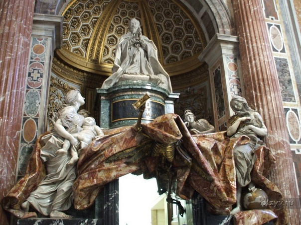 Гробница Папы Римского Александра VII, Джованни Джан) Лоренцо Бернини1671-78 гг. Собор Святого Петра в Риме Скульптурный памятник, спроектированный и частично выполненный итальянским