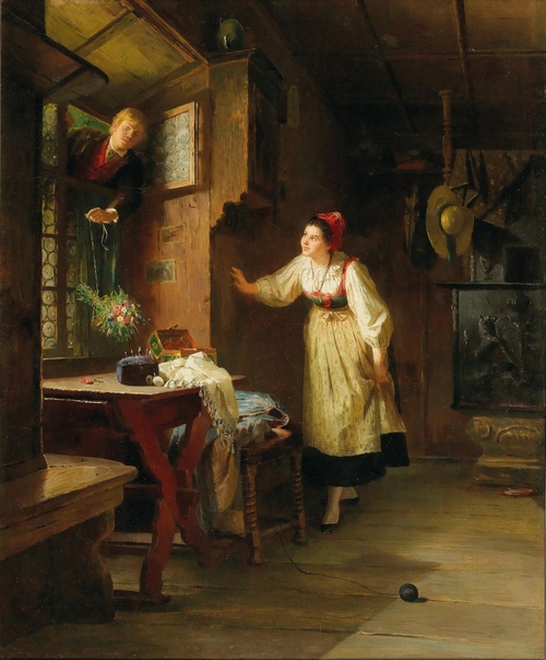 Мастера жанровой живописи: немецкий художник Фридрих Ортлиб/Friedrich Ortlieb 1839-1909)