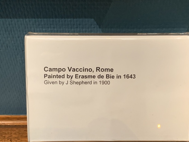 Шедевры Victoria Art Gallery, Бат (Великобритания) в деталях Эразм де Би, «Кампо Ваччино. Рим», ок.1643