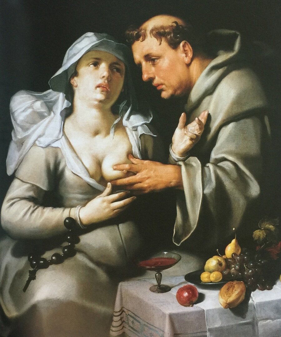 «Монах и монашка», Корнелис ван Харлем.